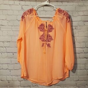 AMERICAN EAGLE OUTFITTERS SHEER BLOUSE